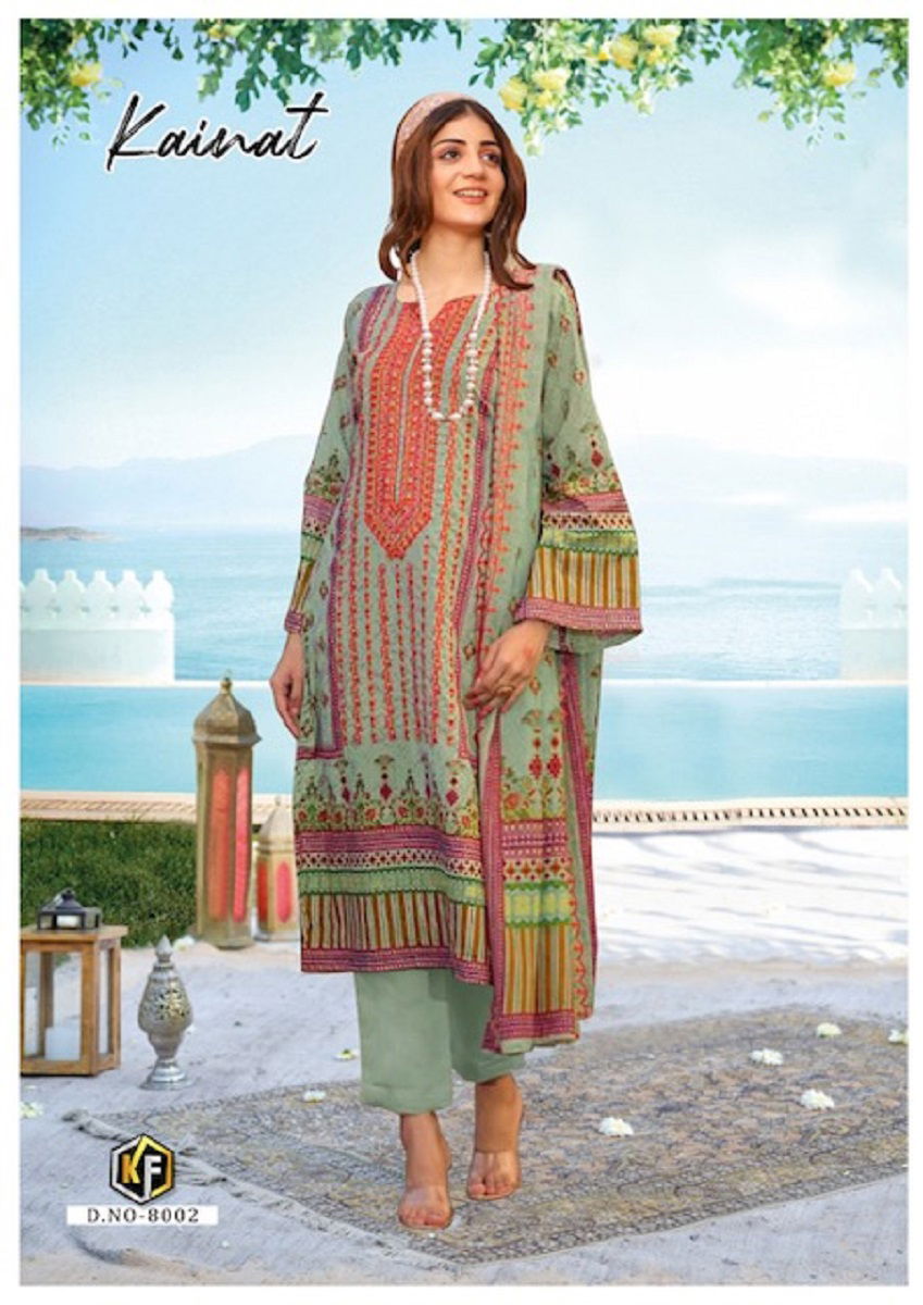 Keval Kainat Vol 8 Printed Karachi Cotton Dress Material Catalog
